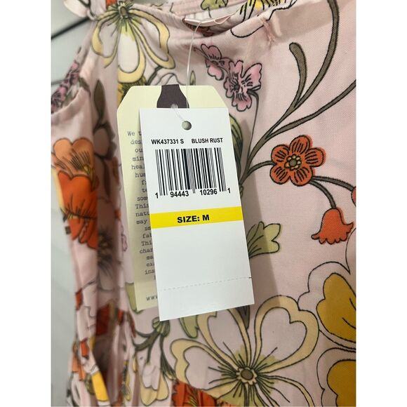 NWT Band Of Gypsies Lottie and Holly Pink Floral Mini Dress Size Medium - Picture 4 of 4